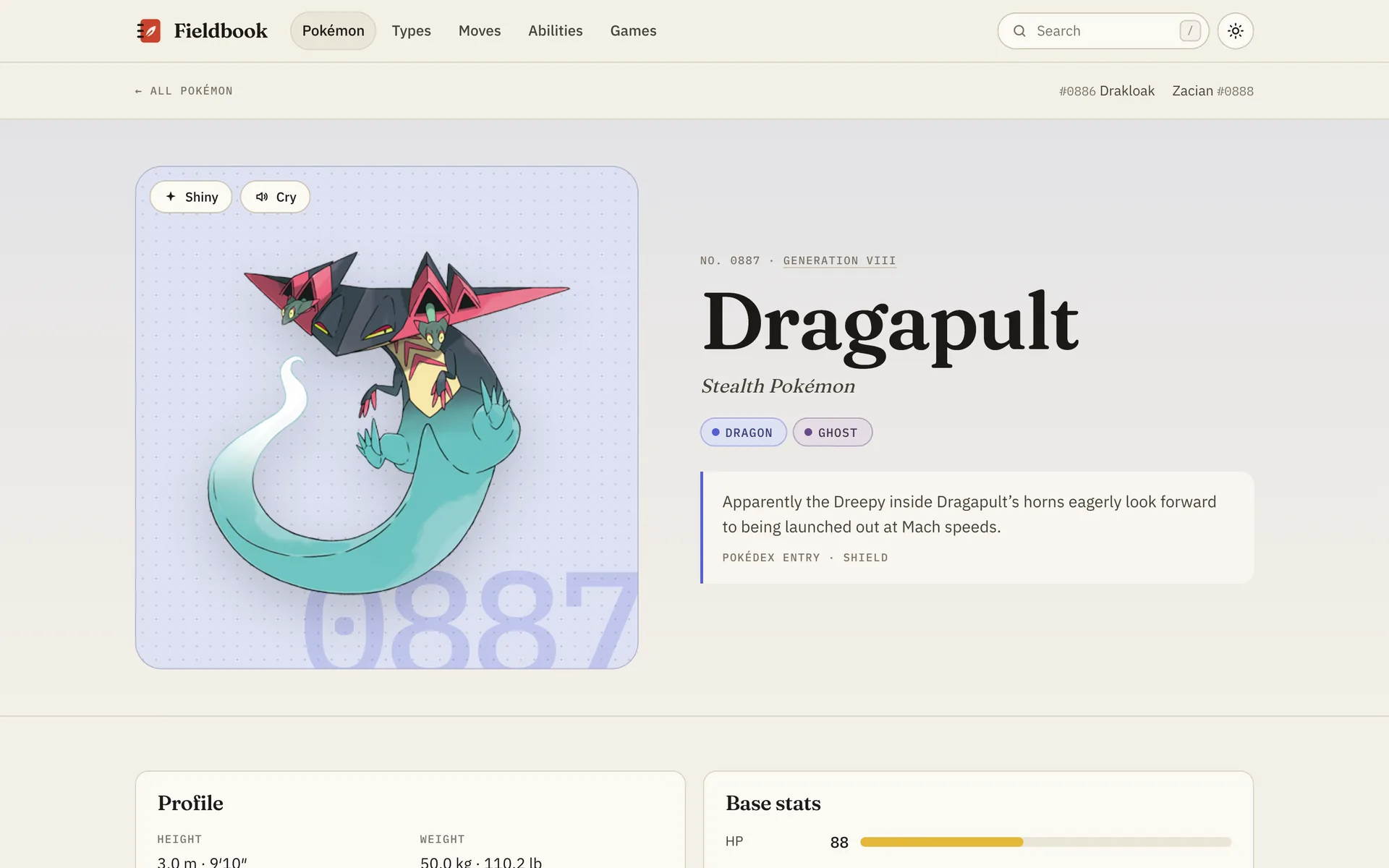 Wiki template, Pokémon page